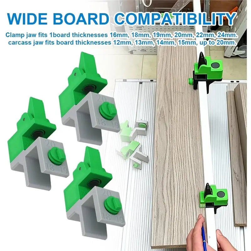 Adjustable Scribing Clamp Jig – Cabinet Panel Scriber Tool 3-Pack