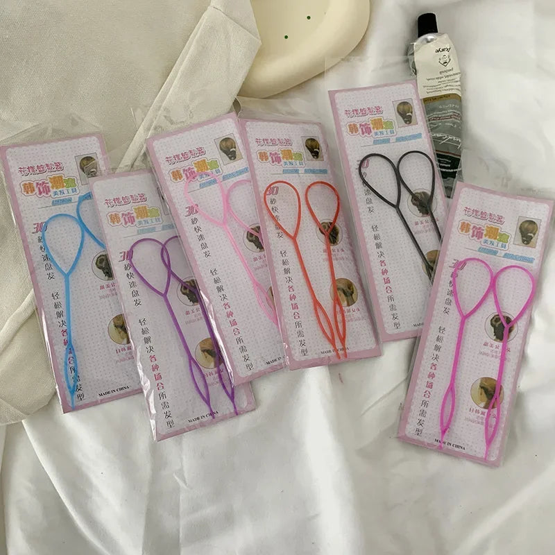 2-Piece Topsy Tail Hair Braid Maker & Ponytail Styling Tool