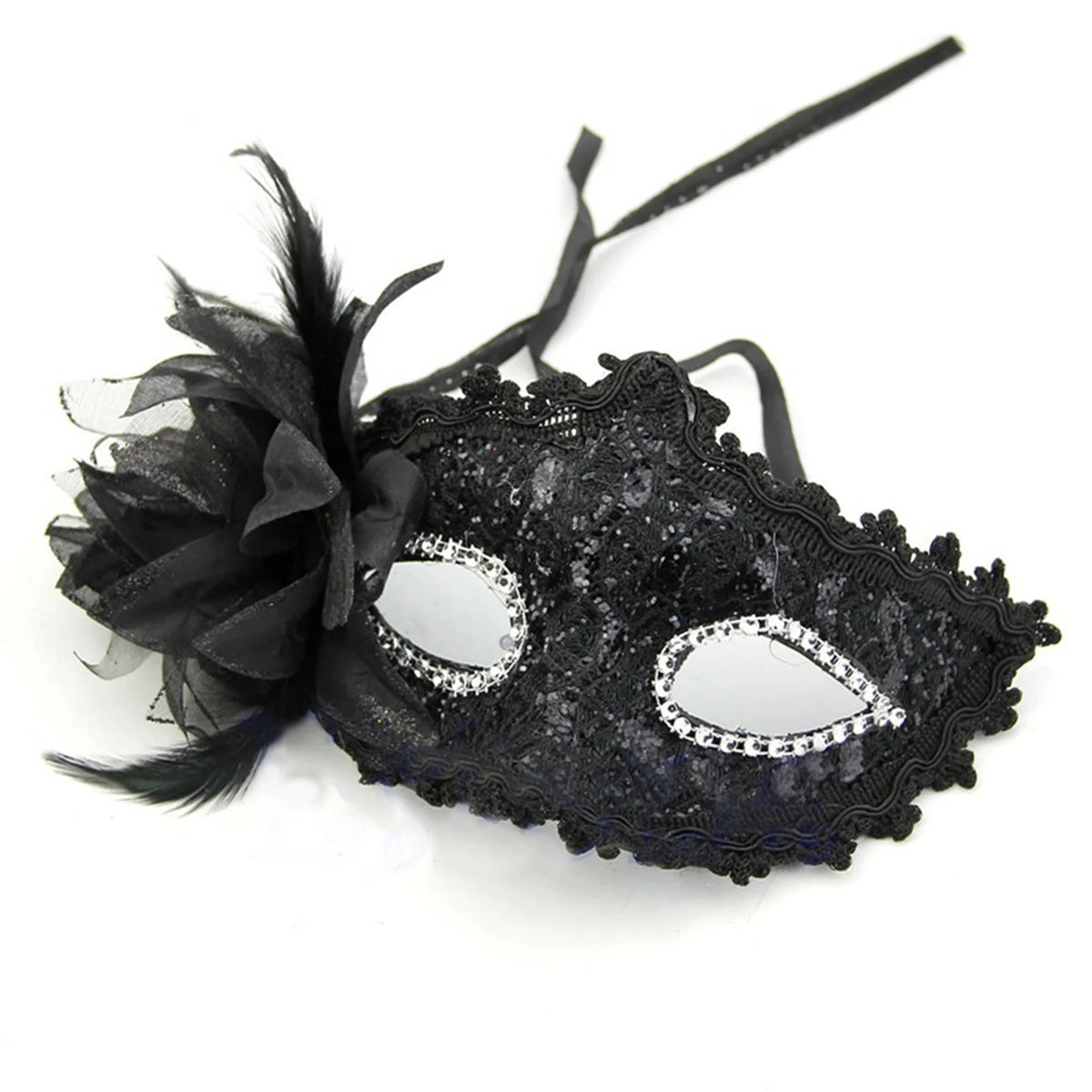 Rhinestone Masquerade Mask – Shiny Party & Photo Prop