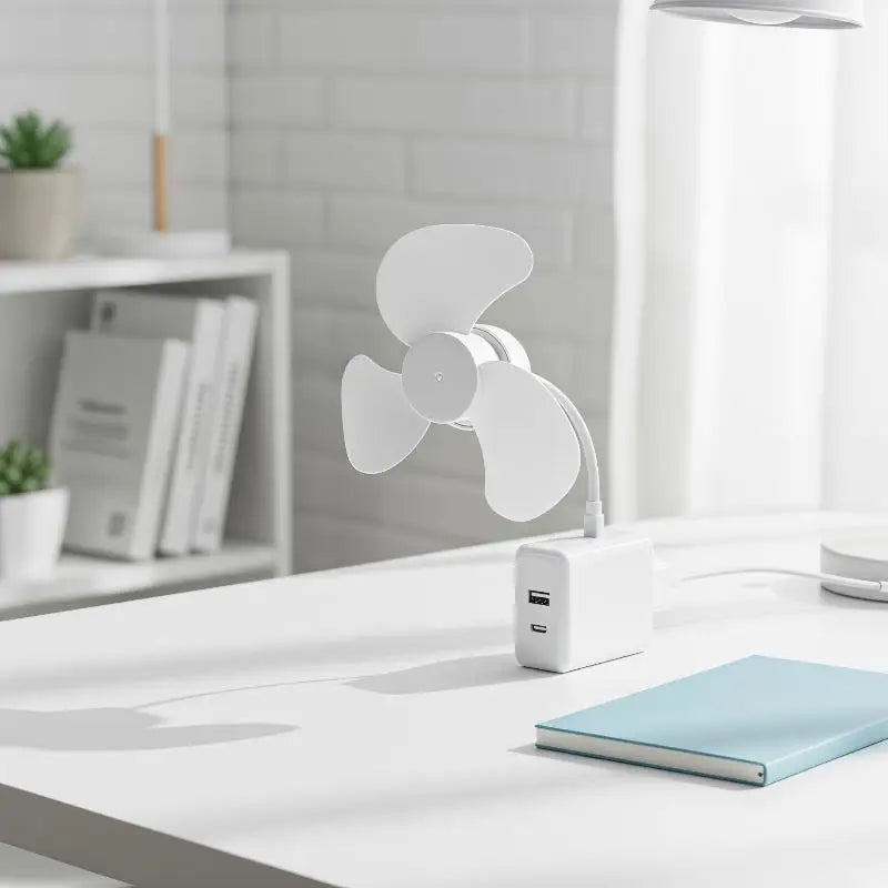 Mini USB Flexible Fan – 360° Bendable Portable Desk Fan