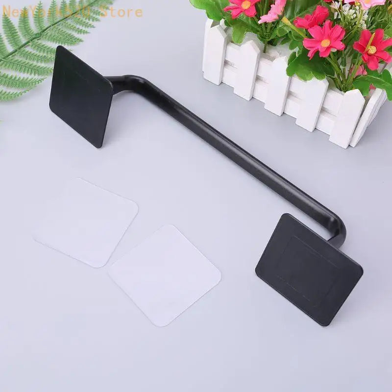No-Drill Adhesive Wall Mount Towel Bar & Roll Holder