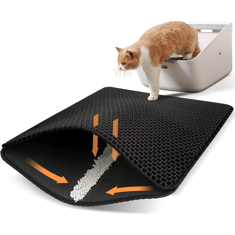 Cat Litter Mat Double Layer Honeycomb Waterproof Non-Slip