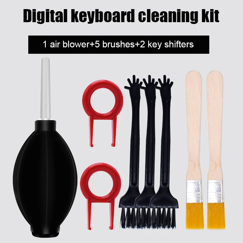 Mechanical Keyboard Cleaning Brush Kit – Soft Bristle Dust Remover