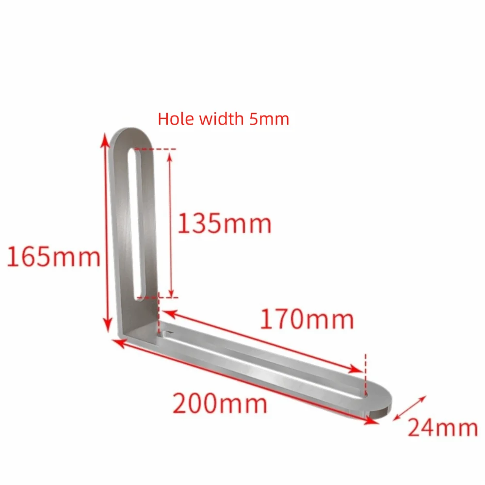 L-Shaped Stainless Steel Corner Brace Shelf Bracket | Angle Code