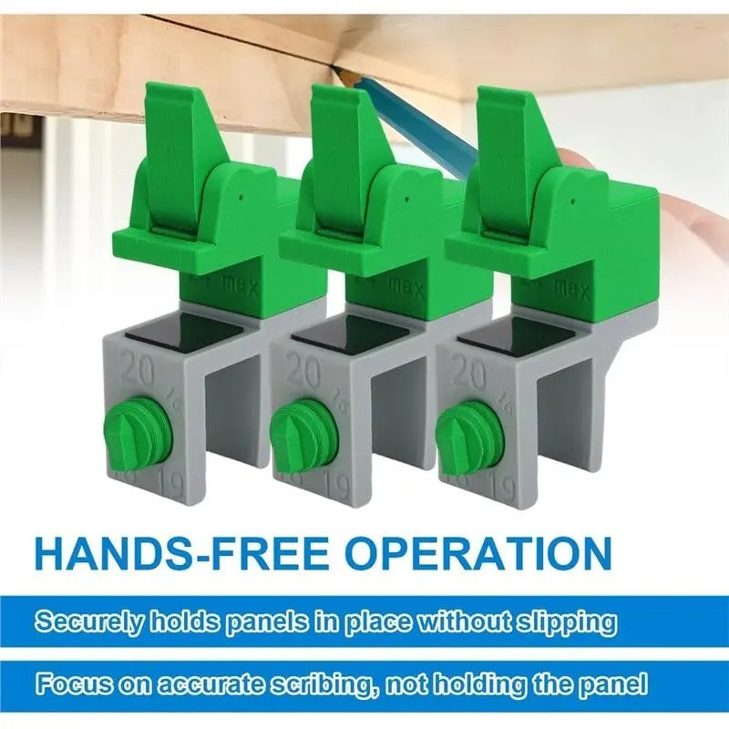 Adjustable Scribing Clamp Jig – Cabinet Panel Scriber Tool 3-Pack