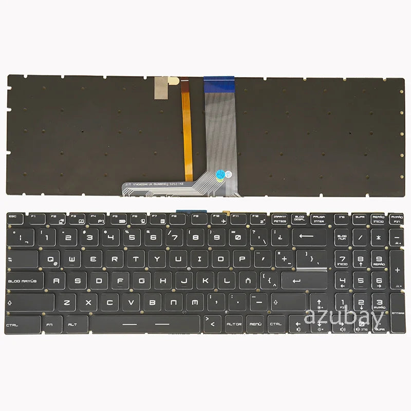 AZUBAY RGB Backlit Keyboard for MSI MS-16J9 MS-16JB MS-16JC MS-16JD