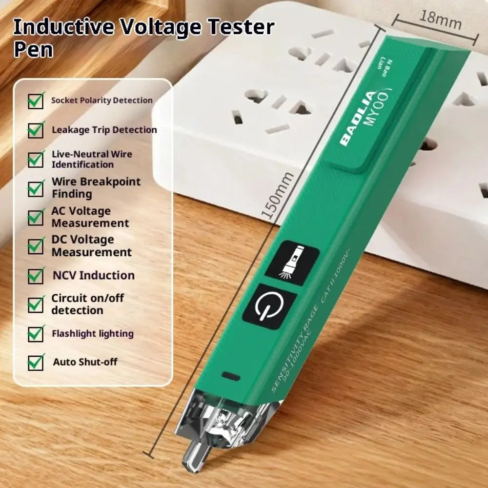Non-Contact Voltage Detector Pen | 12V–1000V Tester
