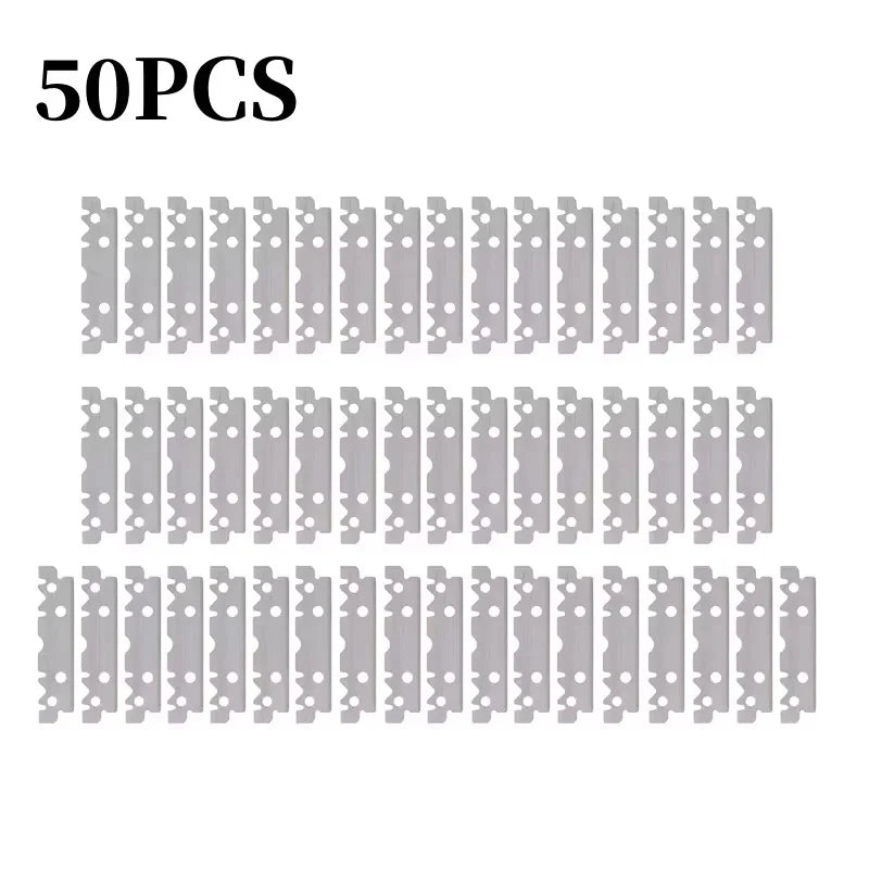 Single-Sided Stainless Steel Razor Blades 30/50/100 Pcs