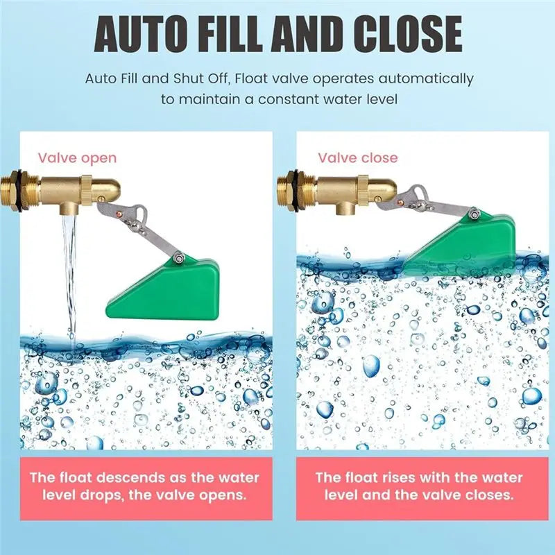 1/2 Inch Brass Float Ball Valve – Adjustable Water Level Control
