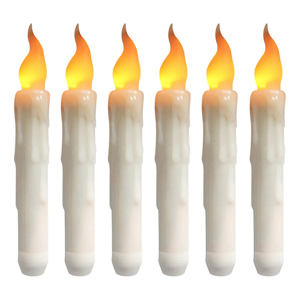 Flameless LED Taper Candles Battery Operated – Set of 6–36