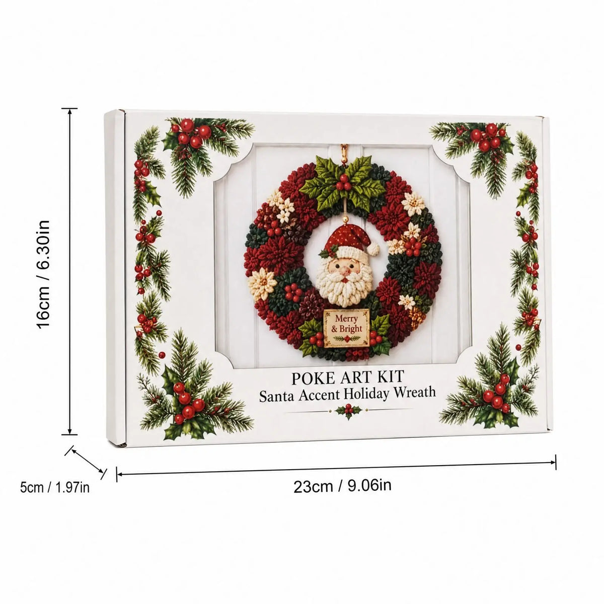 DIY Patchwork Wreath Kit – Christmas Holiday Craft Set