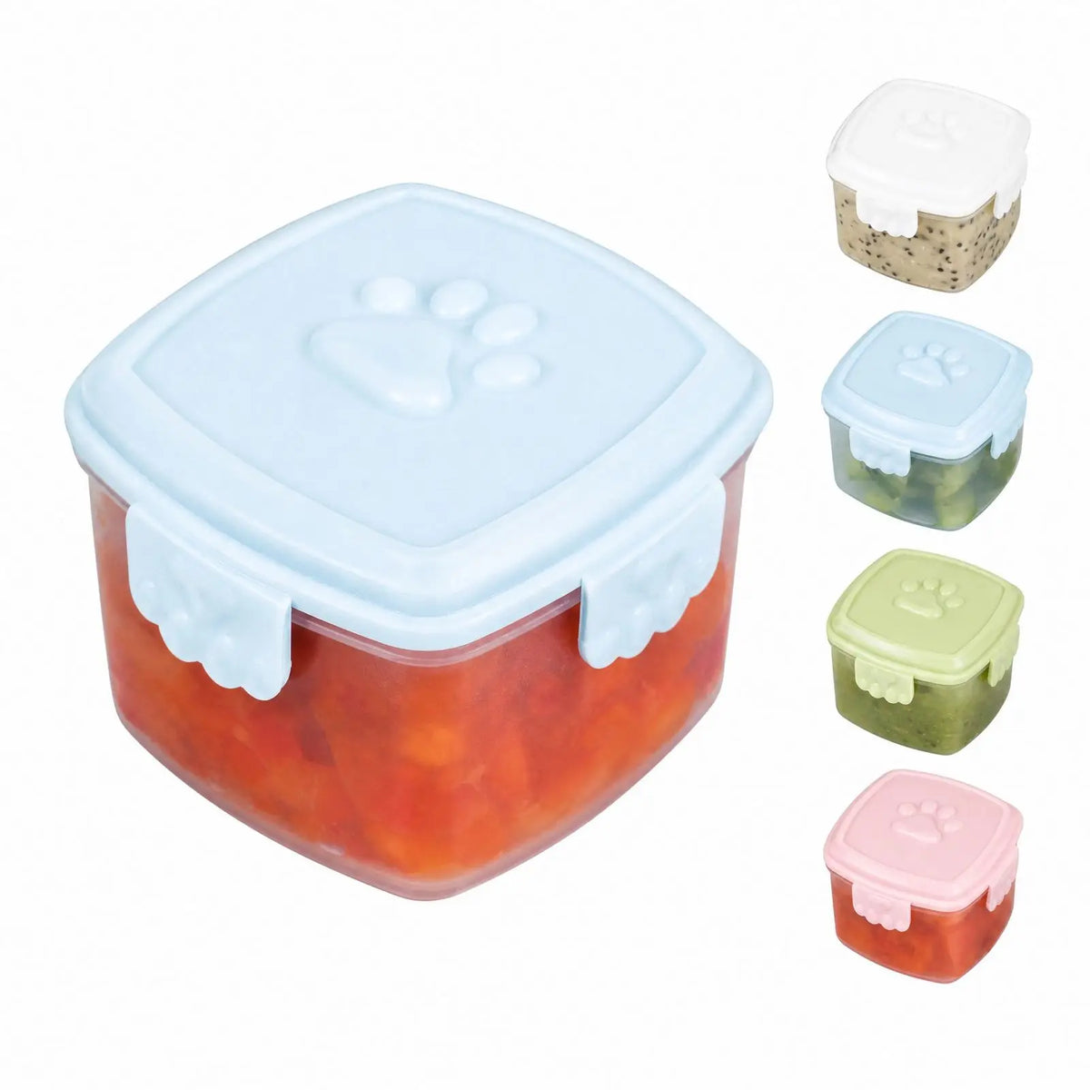 4-Pack Condiment Containers with Lids – Lunch Box Dressing Jars