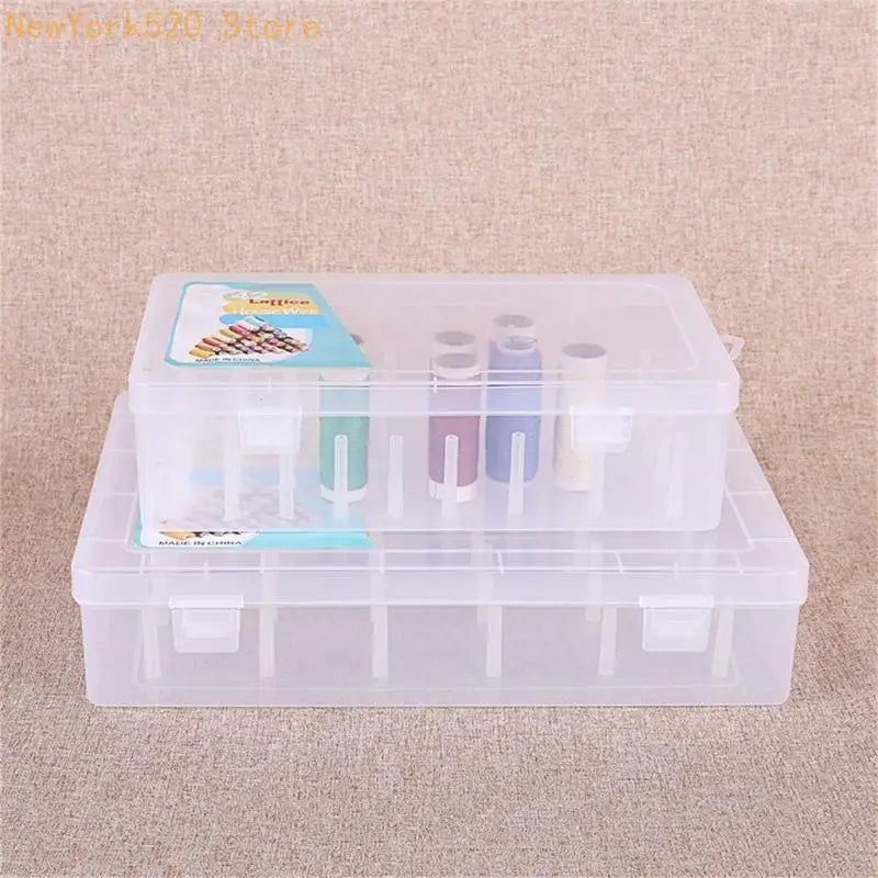 42-Spool Clear Thread & Bobbin Storage Organizer Case