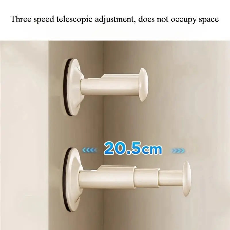 2-Pack Suction Cup Wall-Mounted Clothes Hanger – No Drilling