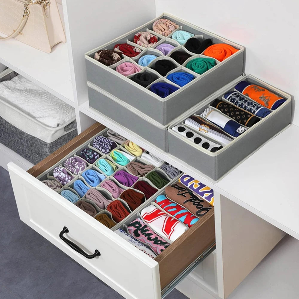 Foldable Drawer Organizer for Underwear, Socks & Clothes