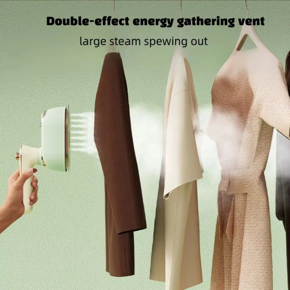 VIBE Portable Handheld Steam Iron – Foldable Travel Garment Steamer