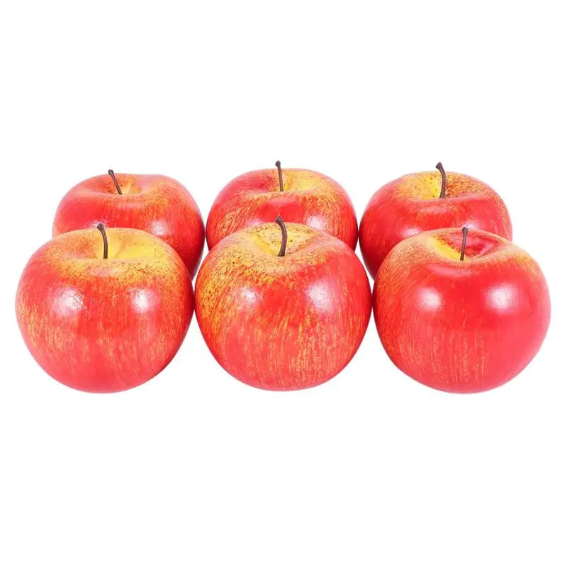 18-Piece Red Decorative Artificial Plastic Fruit Set – Home Décor