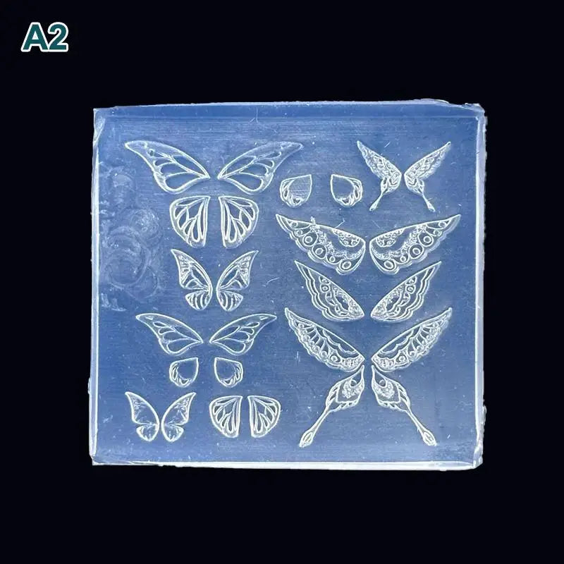 Silicone Nail Art Mold – Butterfly & Flower DIY Template
