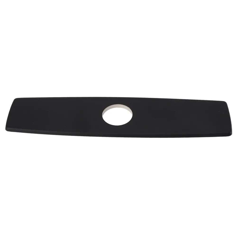 304 Stainless Steel Faucet Deck Plate Matte Black 10 Inch