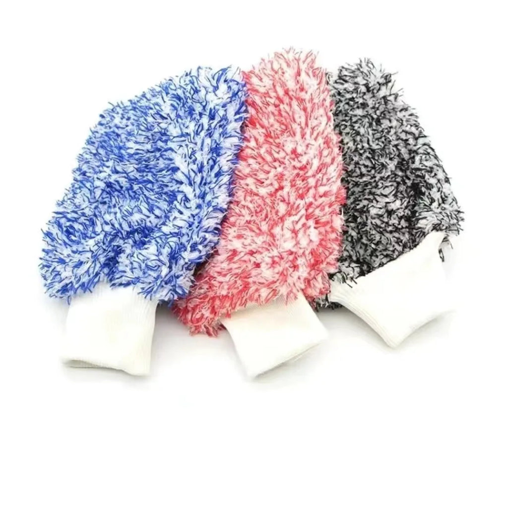 Microfiber Car Wash Gloves – Scratch-Free High Density