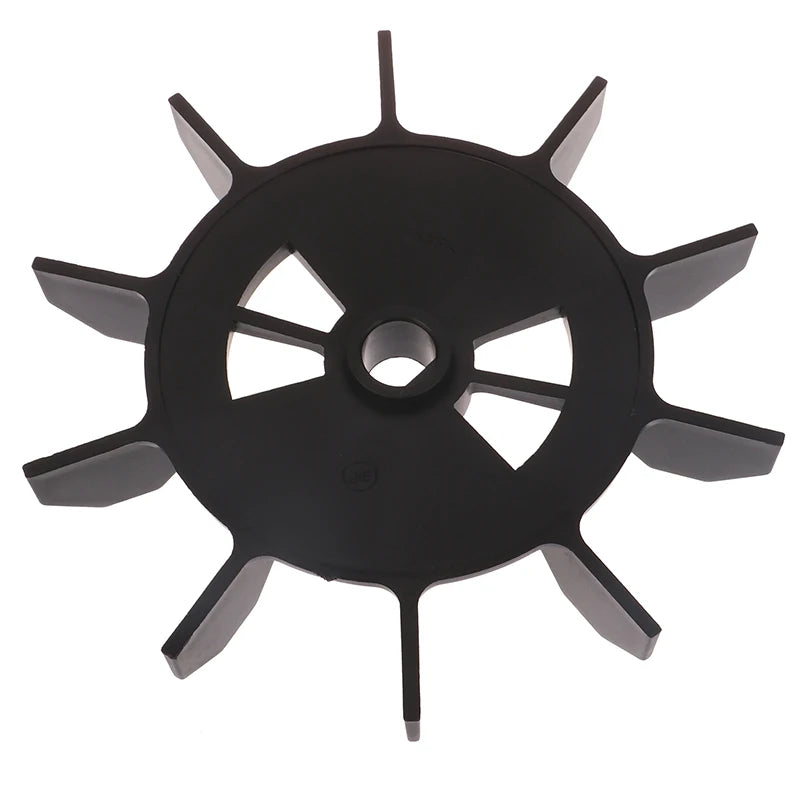 150mm 10-Blade Air Compressor Fan Blade Black Plastic Replacement