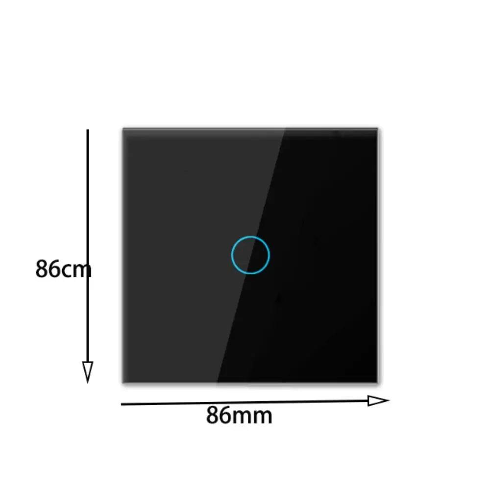 Crystal Glass LED Touch Wall Switch 1/2/3 Gang EU – VIBE