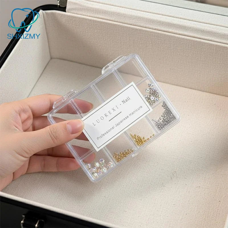 Clear Acrylic Nail Art Storage Case – Rhinestone Organizer Box