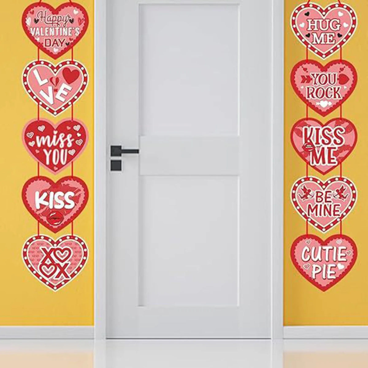 Heart Shaped Valentine's Day Door Hanging Sign Decoration