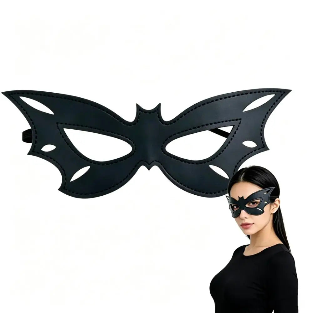 PU Leather Masquerade Mask – Bat Cat Bunny Halloween Cosplay