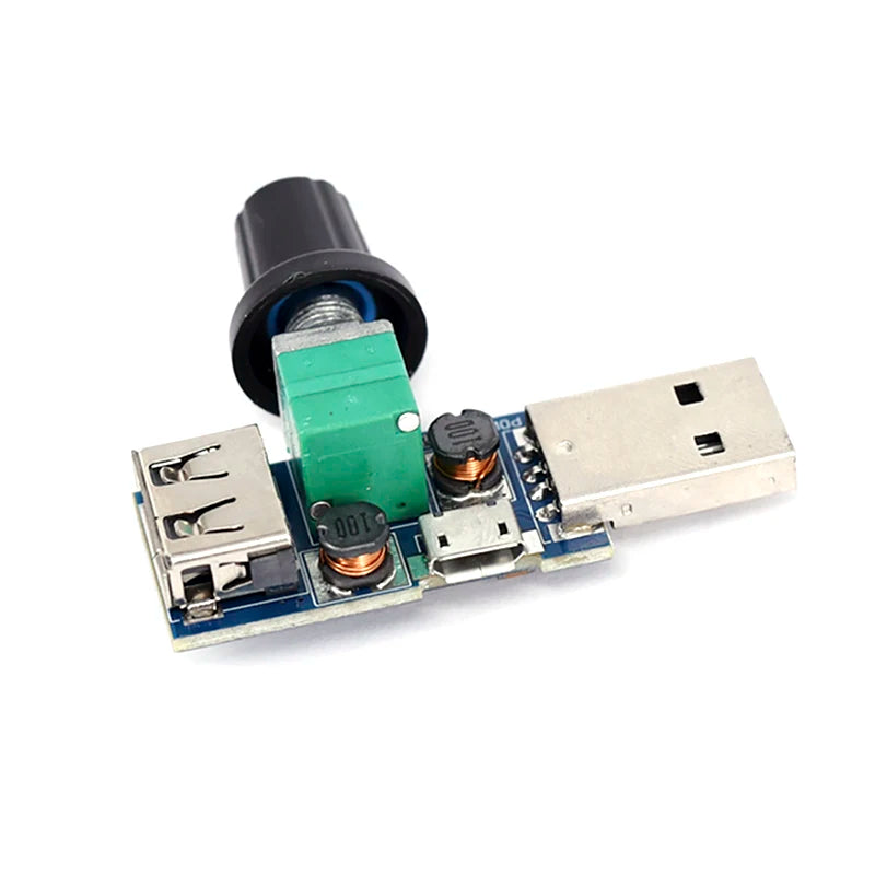 USB Fan Speed Controller DC 4V–12V Multi-Gear Quiet 5W