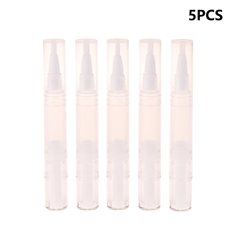 Empty Refillable Cuticle Oil Pen 5ml Brush Tip – 5/10 Pack