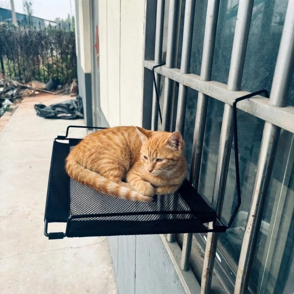 Heavy Duty Metal Cat Hammock Foldable Hanging Bed 45x30cm