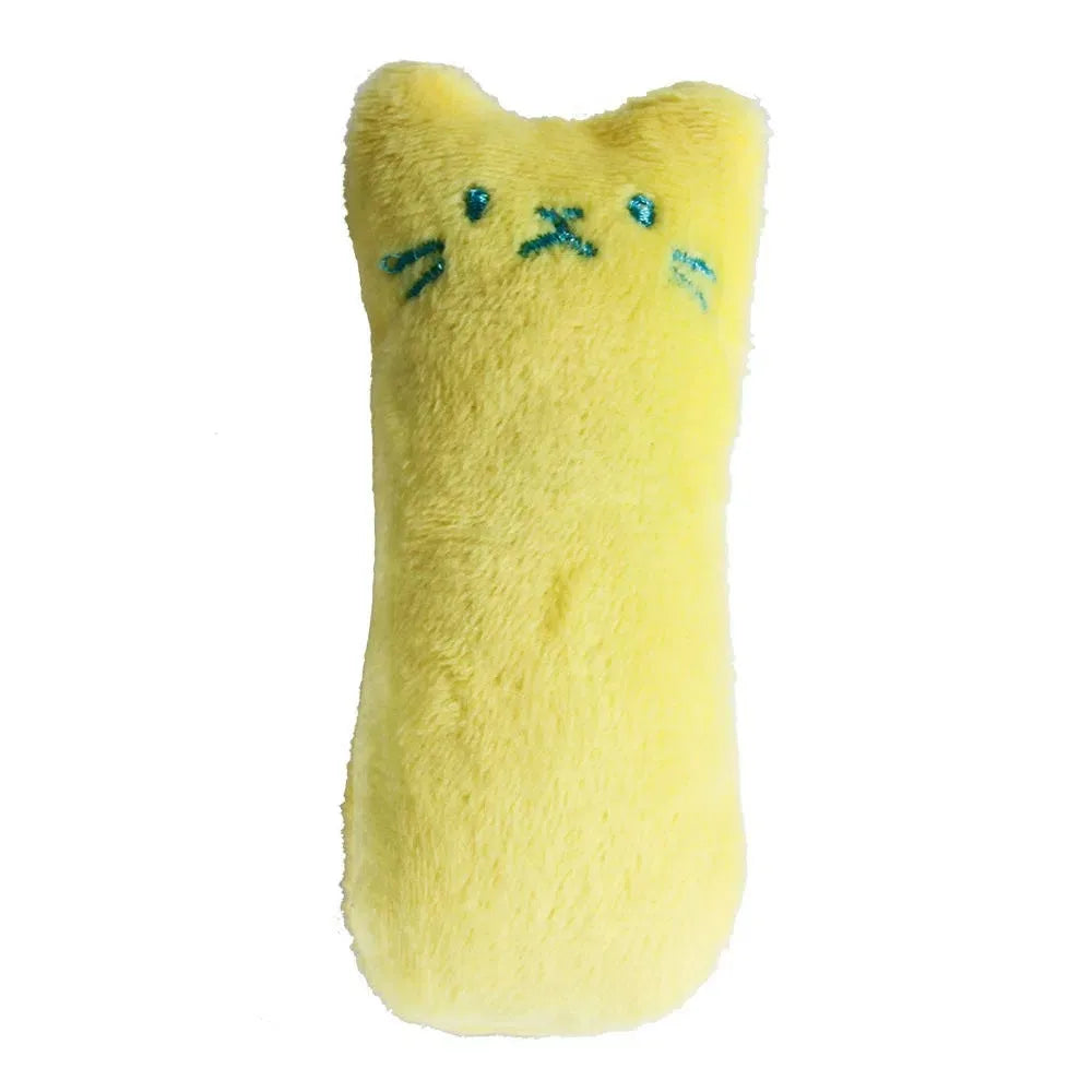 Cat Teaser Squeaky Plush Pillow Toy – Interactive Pet Toy