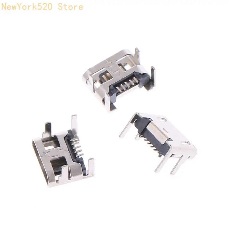 10 Pcs Micro USB Type B 5-Pin Female Socket Connector 90°