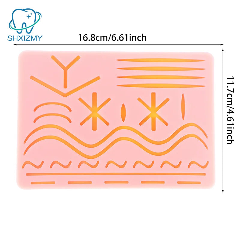 Silicone Suture Practice Pad – Reusable Stitching Training Mat