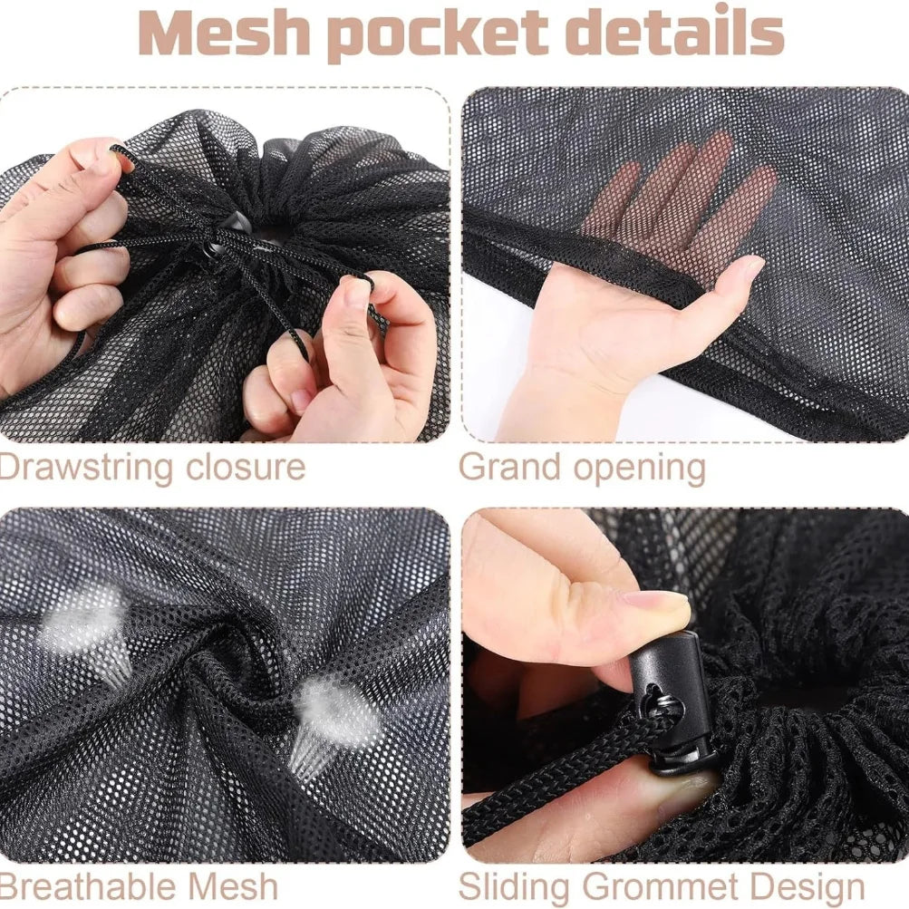Large Drawstring Laundry Mesh Bag 60x90cm Anti-Snag