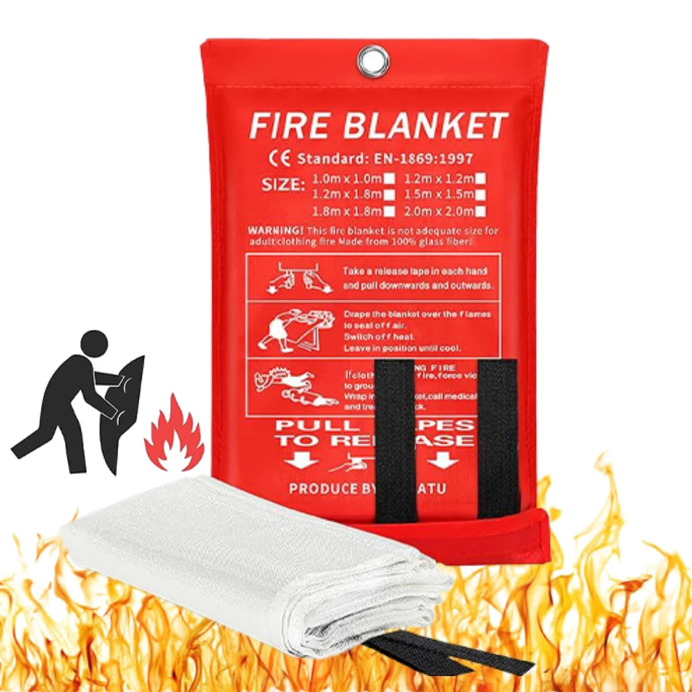 Emergency Fire Blanket – Fiberglass Flame Retardant Safety Cloth