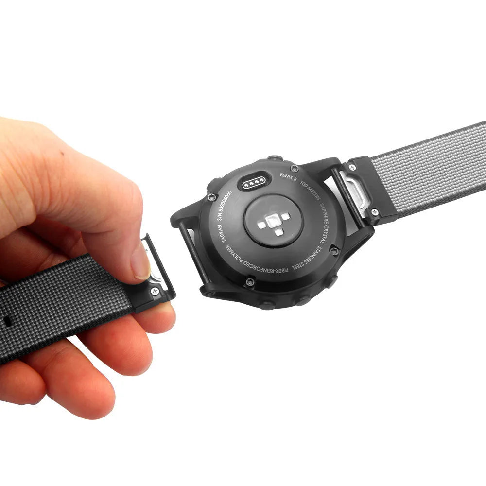 22mm Quick-Release Nylon Watch Band for Garmin Fenix