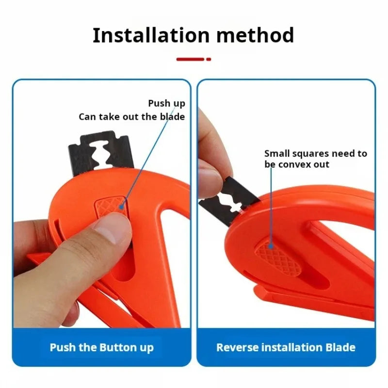 Easy-Glide Wrapping Paper Cutter with Safe Razor Blade