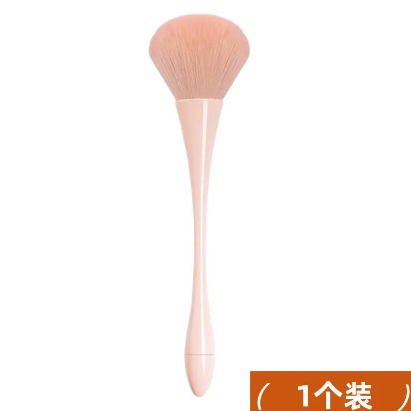 Hourglass Nail Dust Brush Soft Bristle Long Handle Manicure Tool