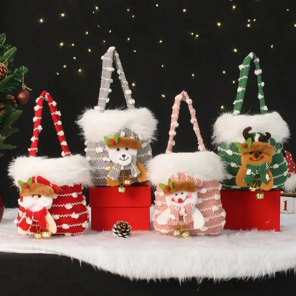 Christmas Gift Bags Kids Candy Tote Bags – Festive Party Bags
