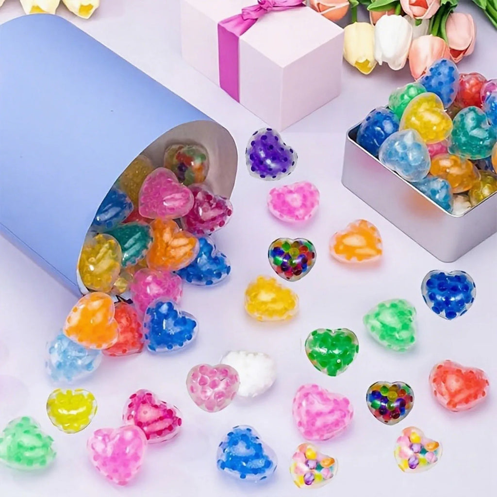 Heart Squishy Stress Ball – Mochi Squeeze Fidget Toy Gift