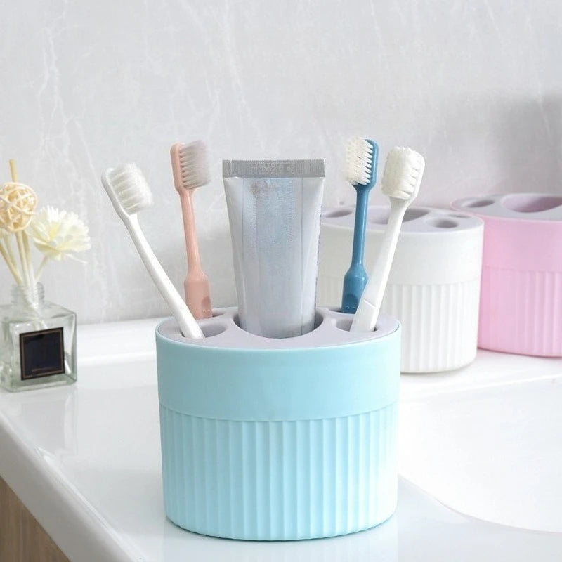 Toothbrush Holder Bathroom Organizer Stand | Drainage Holes