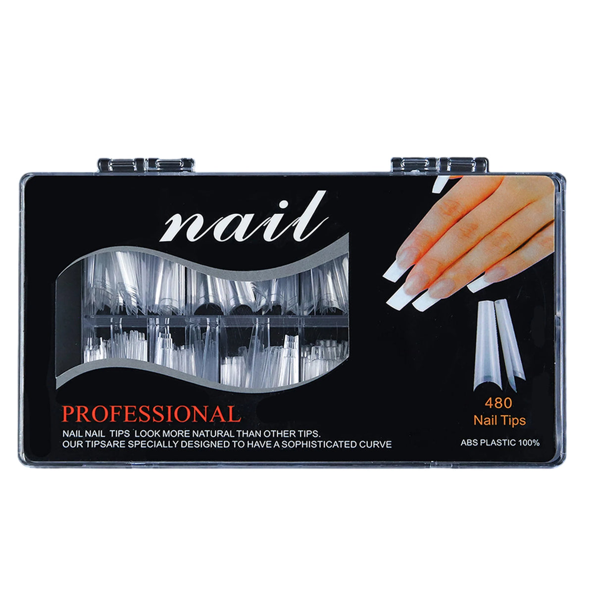 French Fake Nails Long Tips 400-500pc – Eelhoe Press-On Set