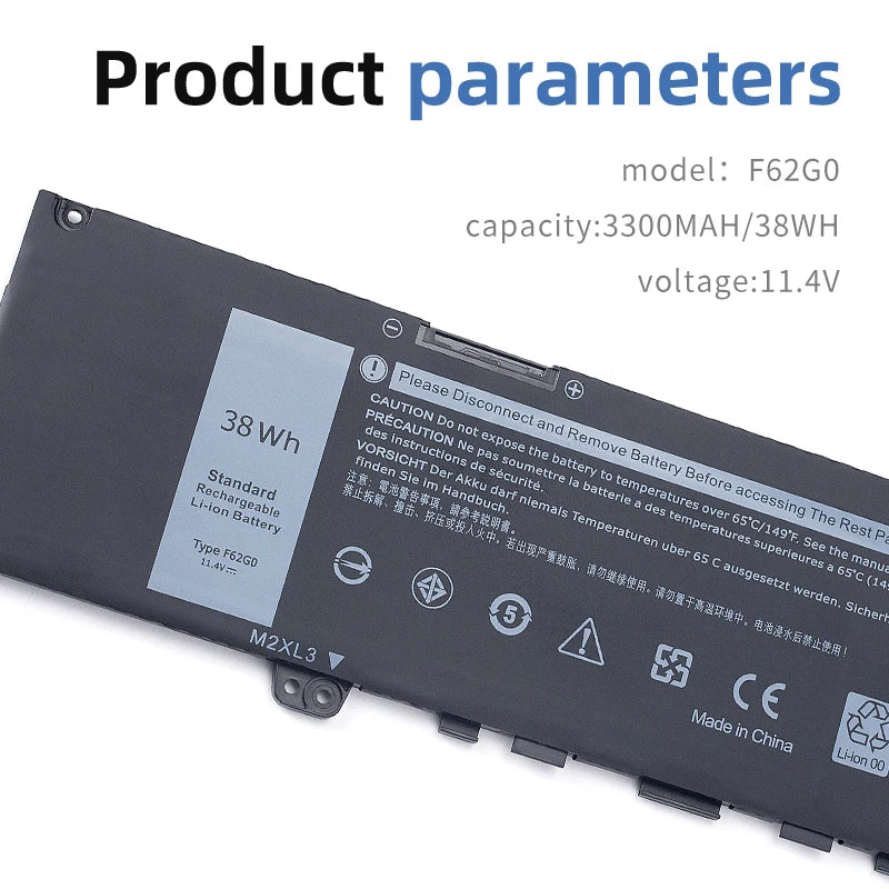 SUOZHAN F62G0 Battery for Dell Inspiron 5370 7370 7373 7380 7386