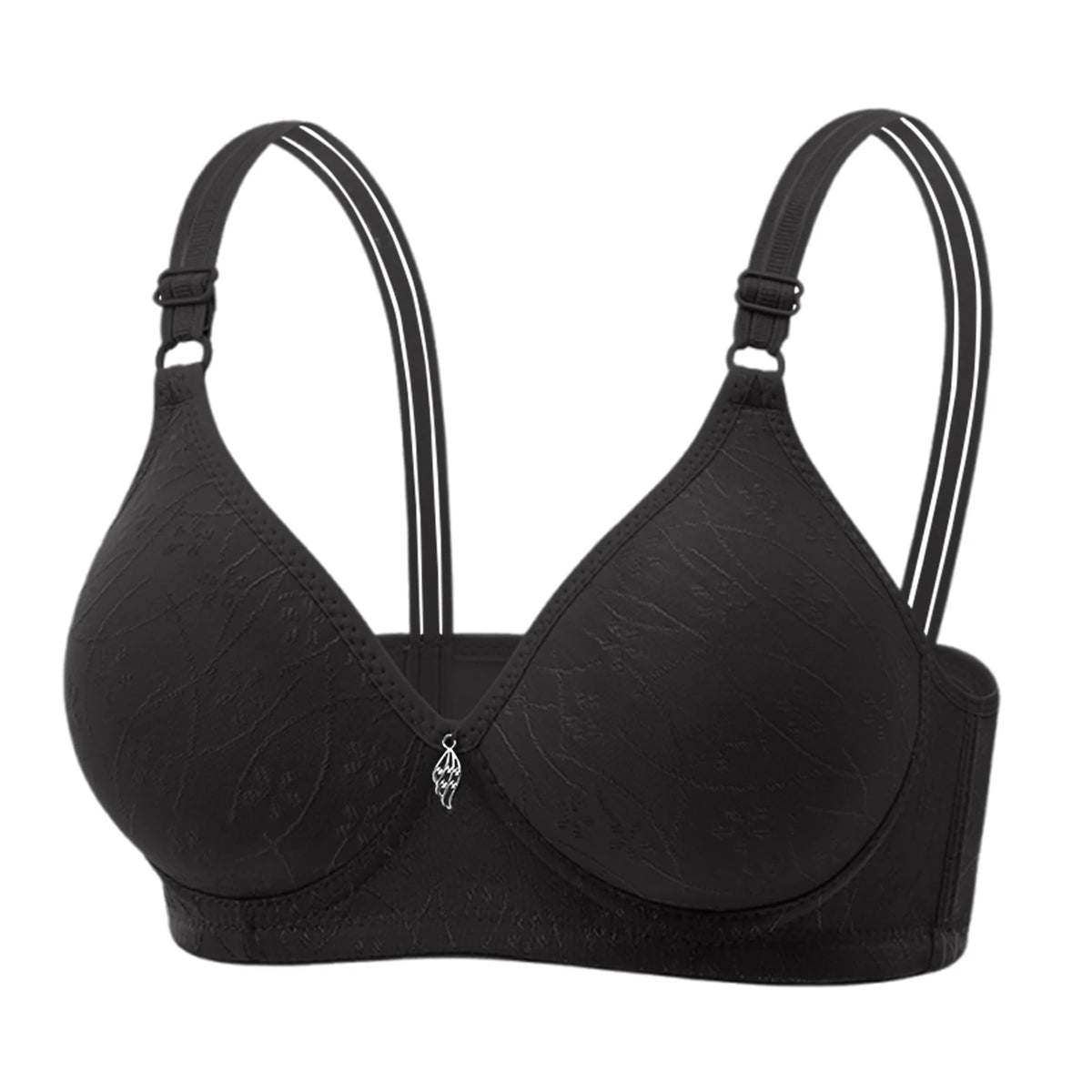 Women's Wire-Free Seamless Bra – Bamboo Charcoal Cup Sizes 36–44