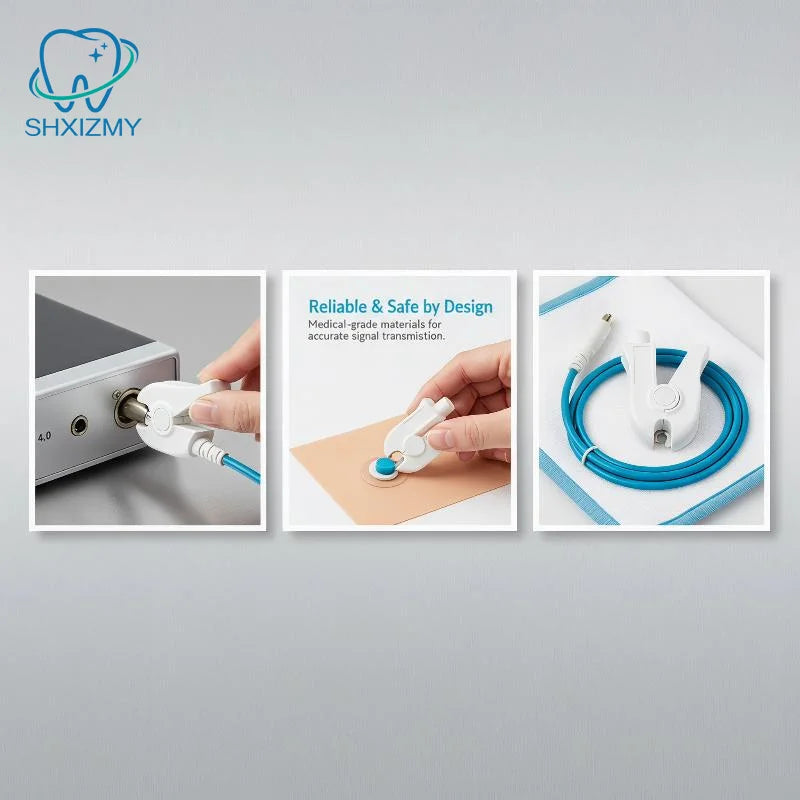 4.0 Banana Plug to Clip Electrode Adapter – ECG Cable Connector
