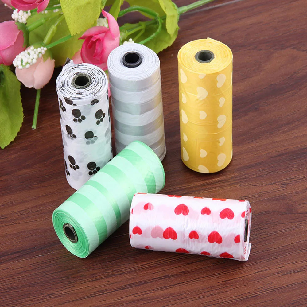 150 Pcs Degradable Dog & Cat Waste Bags – 10 Refill Rolls