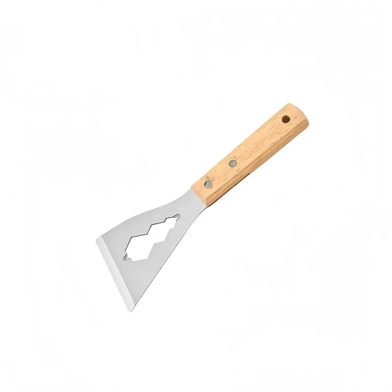 Stainless Steel Putty Knife Scraper – Wood Handle Hand Tool