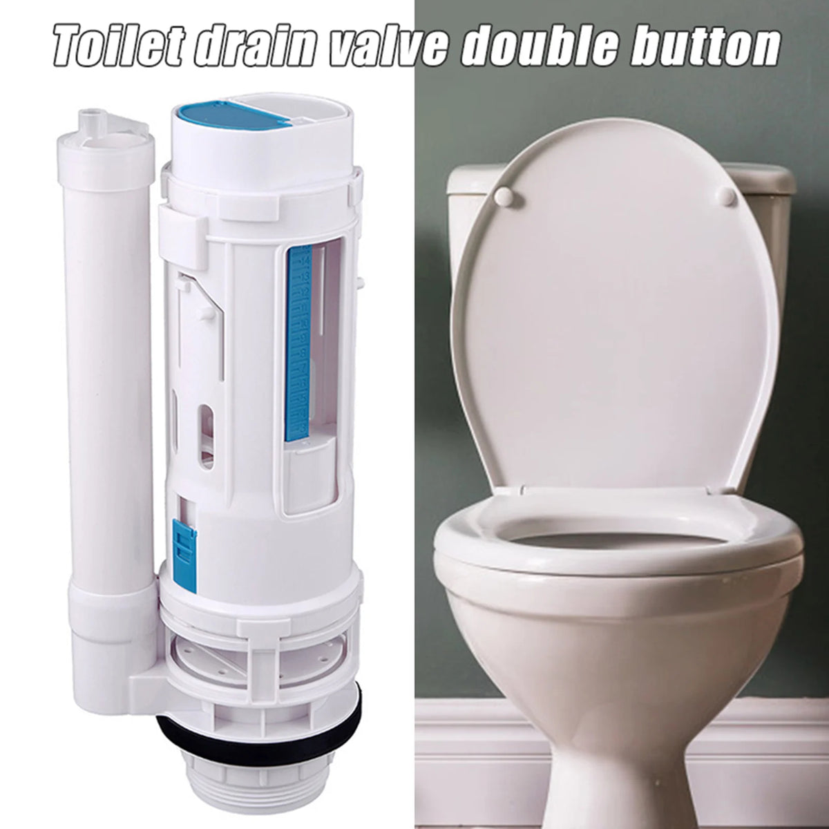 Toilet Dual Flush Float Valve – Cistern Inlet Drain Repair Kit